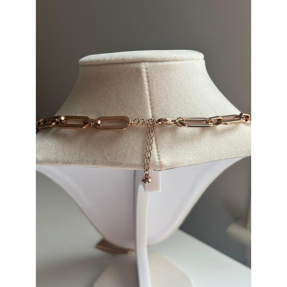 Gold Chain Necklace Statement Pendant Soulmate Destiny Charm Chunky Link - Picture 6 of 6